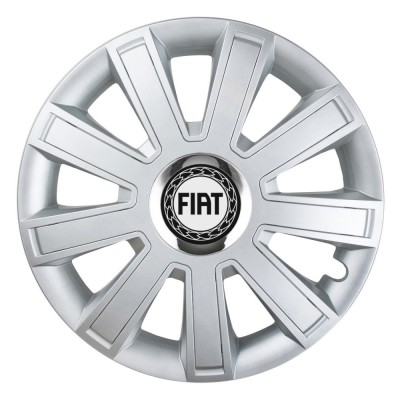 Set 4 Capace Roti, potrivite jantelor de R15, pentru Fiat, model flash cromat foto