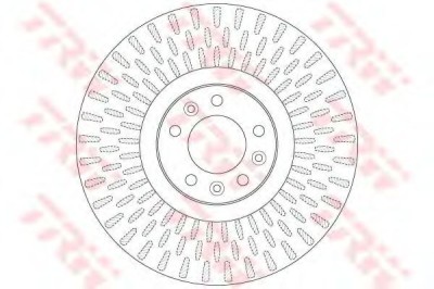 Disc frana CITROEN C5 III Break (TD) (2008 - 2016) TRW DF6427S foto