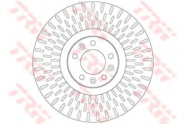 Disc frana CITROEN C5 III Break (TD) (2008 - 2016) TRW DF6427S