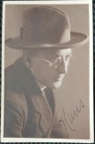 Fotografie tip Carte Postala, Barbat cu palarie si ochelari, 1926