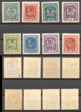 ROMANIA 1919 ocupatia in Pocutia Colomeea lot 8 timbre Austria cu sursarj CMT nestampilate MNH/MLH