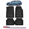 Covorașe Auto TeamCar&reg; Tip Tăviță Compatibile Volkswagen Golf Variant VII (2013&ndash;2020) - Combi, Cauciuc, Oem