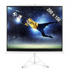 FrontStage Ecran de proiec?ie Home Cinema cu trepied 200x150 cm foto