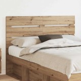 vidaXL Tăblie cap cu headboard Stejar Artizanal 140 cm Lemn compozit 887544