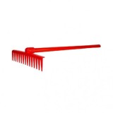 Grebla rosie din plastic, 61 cm