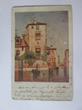 Carte postala Venetia,circulata la Piatra Neamt 1907