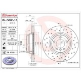 Set disc frana BMW 1 (E81), 1 (E87), 1 Convertible (E88), 1 Coupe (E82), 3 (E90), 3 Convertible (E93), 3 Coupe (E92), 3 Touring (E91), X1 (E84), Fa, BREMBO