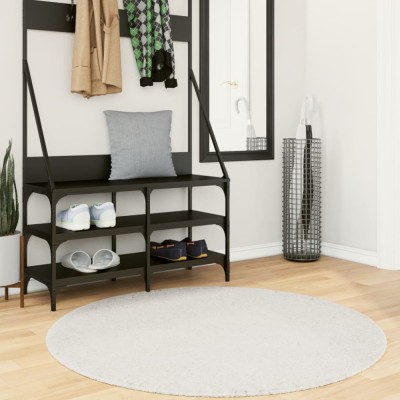 vidaXL Covor &amp;bdquo;OVIEDO&amp;rdquo;, fire scurte, crem, &amp;Oslash; 120 cm foto