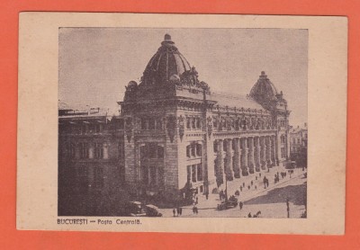 AMS @ - ILUSTRATA POSTA CENTRALA, BUCURESTI, scrisa dar necirculata foto