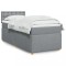 vidaXL Pat box spring cu saltea, gri deschis, 90x200 cm, textil 3288877