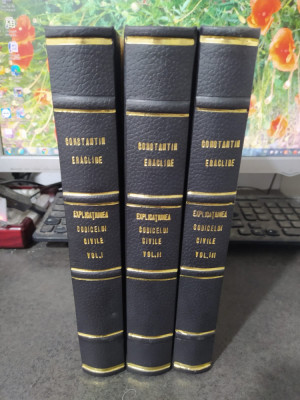 Explicațiune teoretică și practică a Codicelui Civile Eraclide vol. 1-3 1873 096 foto