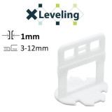 DISTANTIERE AUTONIVELARE ( CLIPS-URI ) PT. GRESIE FAIANTA SI PLACI - ROST DE 1 MM - 100 BUC - XLEV-PLC1100