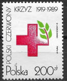 C1451 - Polonia 1989 - Crucea Rosie cat.nr.3036 neuzat,perfecta stare, Nestampilat