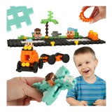 Set 148 de blocuri de constructie Mini Vaffle, Marioinex, Multicolor