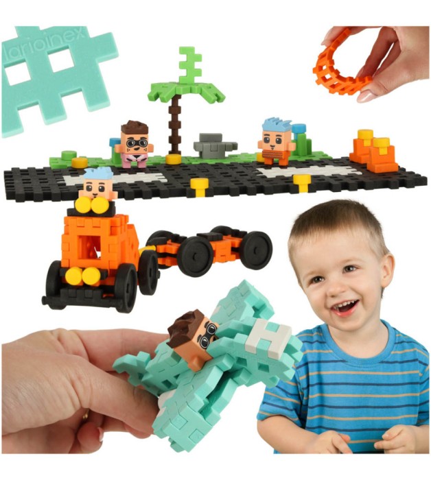 Set 148 de blocuri de constructie Mini Vaffle, Marioinex, Multicolor