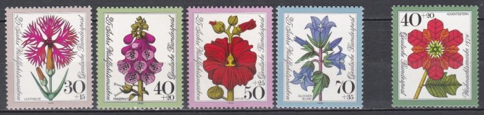 Germania 1974 - Flori, 2 Serii, MNH