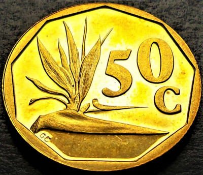 Moneda exotica 50 CENTI - AFRICA de SUD, anul 1993 *cod 251 = UNC foto