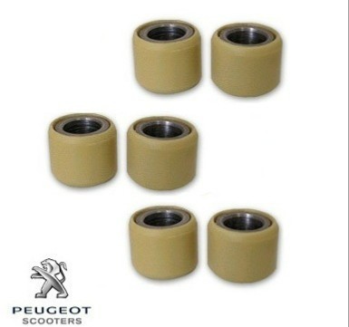 Set role variator 16x13x5.55gr originale Peugeot Vclic 4T 50cc - set 6 role
