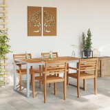 VidaXL Masă de grădină pentru dining Gri 160 x 80 x 75 cm