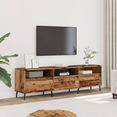 vidaXL Comodă TV, lemn vechi, 150x30x44,5 cm, lemn prelucrat foto