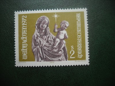 HOPCT TIMBRE MNH 803 CRACIUN 1972 -1 VAL AUSTRIA foto