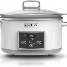 Slow-Cooker Crockpot DuraCeramic Digital Saute, oala 5L, pentru 4-5 persoane [CSC026] - SECOND