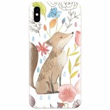 Husa silicon pentru Apple Iphone X, Fox