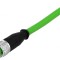 Conector: M12 mufă PIN: 4 mamă cod D-Ethernet 5m - Cablu de rețea Ethernet M12 4 pini, lungime 5m