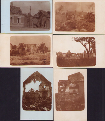 HST P760 Lot 6 poze distrugeri Primul Război Mondial foto