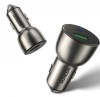 INCARCATOR auto Ugreen, &quot;CD213&quot; 1 x USB Output 5V/3A si 1 x USB Type-C Output 5V/3A, total output 42.5W, pt. bricheta auto, albastru &quot;60980&quot; (timbru v