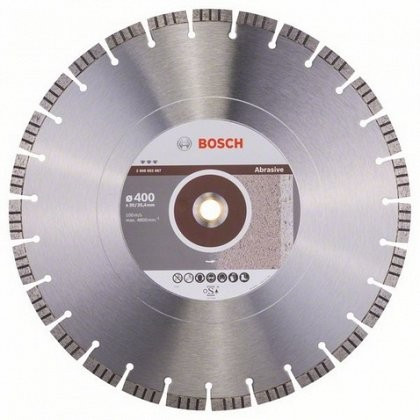 Bosch Best disc diamantat 400x20/25.4x3.2x15 mm pentru materiale abrazive