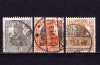 ✅ (S42) Germania Reich 1916 "Uzuale - Germania ( V ) " " serie completa Michel 98/100 , stampilate, Stampilat
