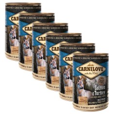 Carnilove Wild Meat Salmon &amp;amp;amp; Turkey 6 x 400 g foto