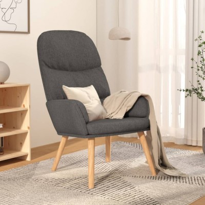 Gossi scaun de relaxare, gri deschis, material textil foto