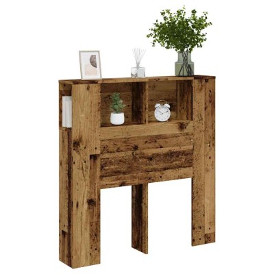 vidaXL Tăblie pat cu dulap, lemn vechi 100x18,5x102,5 cm lemn prelucrat 856876 foto