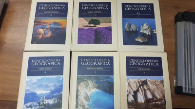 L&amp;rsquo;enciclopedia geografica , vol. 1-6, in limba Italiană ed. 2004 200 lei foto