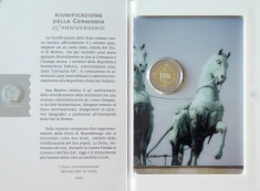SAN MARINO moneda 2 euro comemorativa 2015 - Unificare, folder BU foto