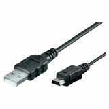 Cablu de date 1.5m mini USB 5 pini pentru aparate foto, Generic