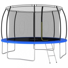 vidaXL Set trambulină rotundă, 366 x 80 cm, 150 kg