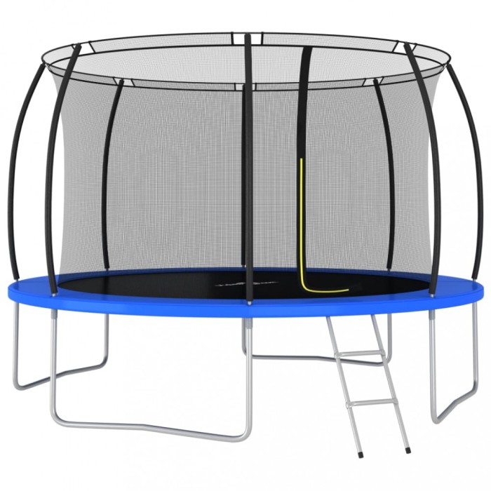 vidaXL Set trambulină rotundă, 366 x 80 cm, 150 kg