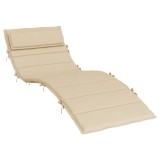 Cumpara ieftin Perna de sezlong, bej, 180x60x4 cm, textil Oxford