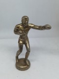 Statueta veche din bronz, boxor / pugilist. Statueta veche tematica BOX.