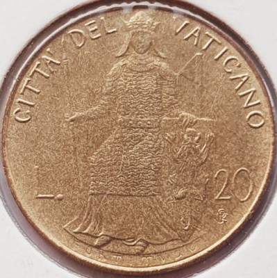 3145 Vatican 20 Lire 1980 Ioannes Paulus II (Strength) km 144 foto