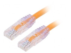 Patch Cord Cat6a U/UTP 1m PVC Portocaliu