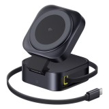 Incarcator Retea Wireless Baseus PicoGo 2in1, 67W, 5A, 1 x USB-C, Negru P10276800123-00