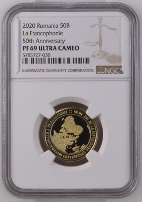 Romania - 50 Bani 2020 - Proof - PF 69 - Ultra Cameo foto