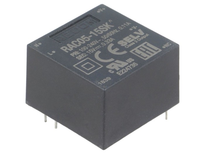 Convertor AC/DC 5W, 15V DC