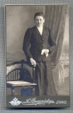 W40 FOTO CABINET -DOAMNA IN TINUTA DE EPOCA-FOTOGRAF A. STRASSNICKY -ENNS