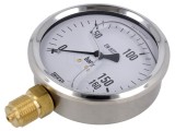 Manometru WIKA 0-160 bar, 100mm, Clasa 1.6, IP65, Oțel, Cod 7079660