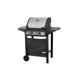 Cumpara ieftin Gratar pe gaz pentru gradina HECHT Fire 2, 2 arzatoare reglabile, Termometru integrat pe capac, Gratar din fonta